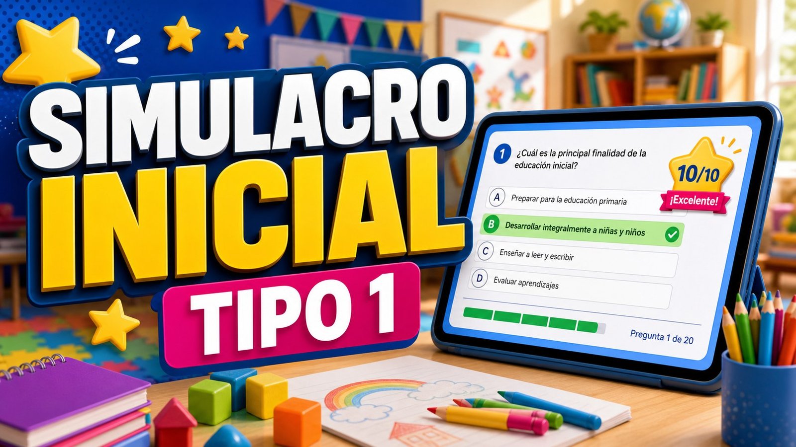 Simulacro Inicial Tipo 1: Práctica Interactiva para Docentes